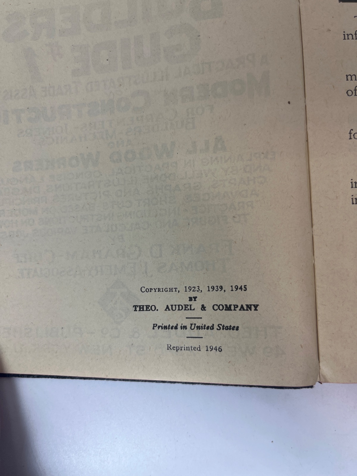 Audels Carpenters and Builders Guide #1 - Image 8