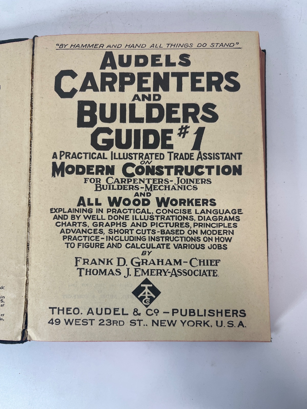Audels Carpenters and Builders Guide #1 - Image 6