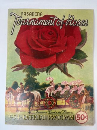 Pasadena Tournament of Roses: 1954 Official Program - Cover