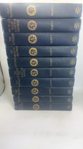 Sir Walter Scott Mixed Lot of 10 Vintage Blue - Rand, McNally & Co - Cover