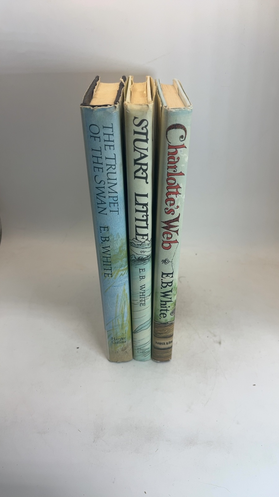 E.B. White Book Lot of 3 - Charlotte's Web, Stuart Little, The Trumpet of the Swan - Cover