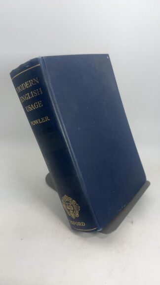 A Dictionary of Modern English Usage - Cover