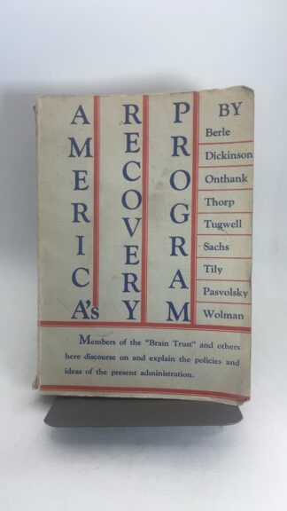 America's Recovery Program - Cover