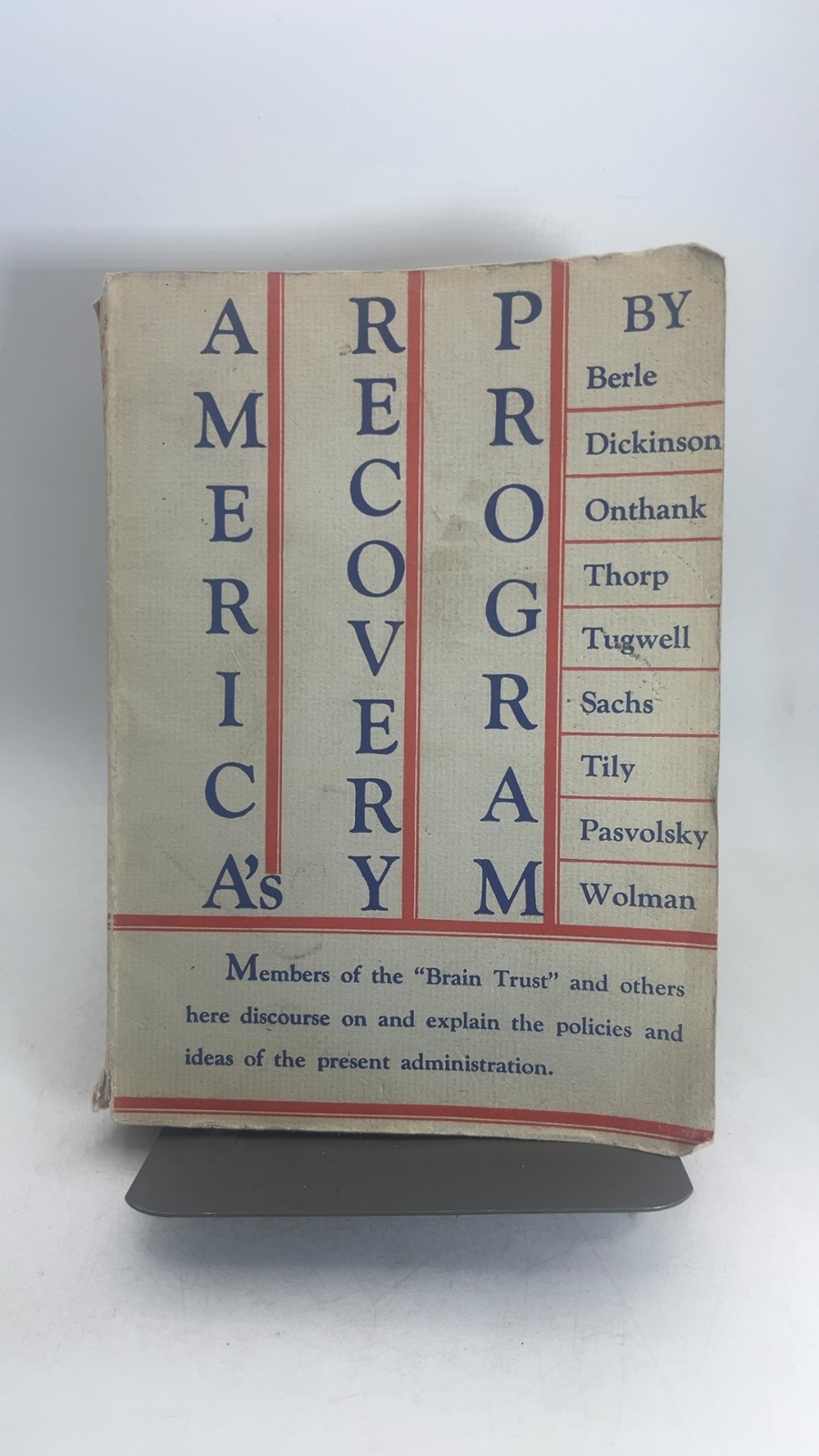 America's Recovery Program - Cover