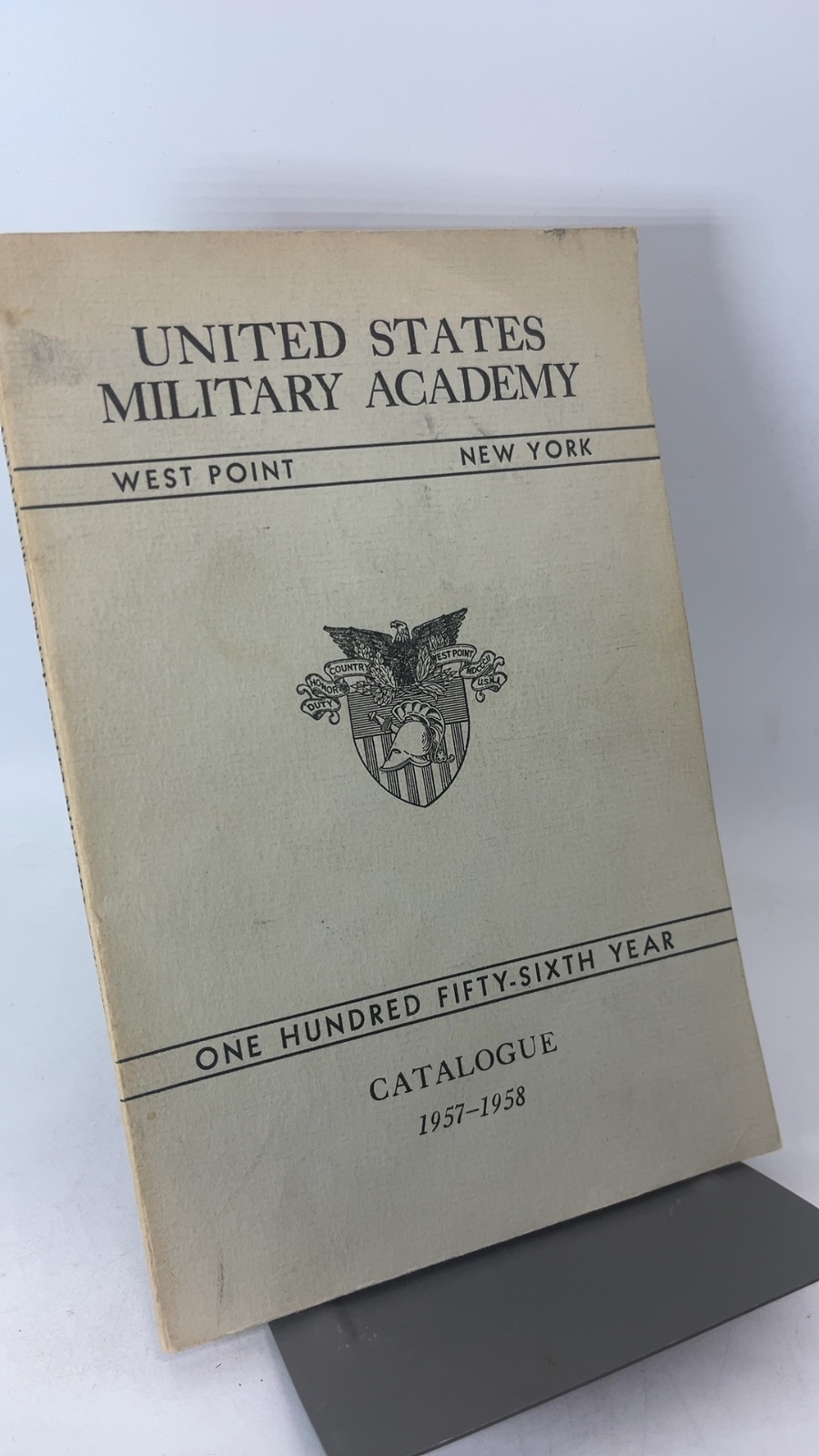 Catalogue of the United States Military Academy: One Hundred and Fifty-sixth Year, 1957-1958 - Cover