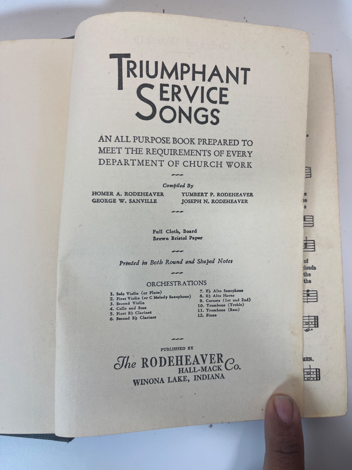 Triumphant Service Songs - Hymnal Book - Image 6
