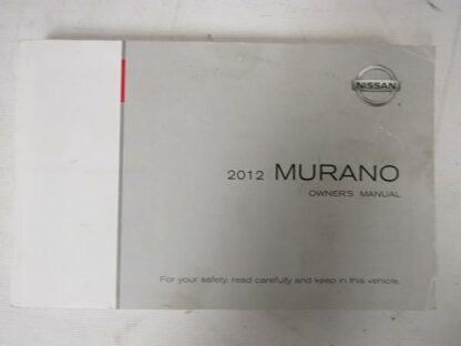 2012 Nissan Murano Owners Manual [Paperback] Nissan