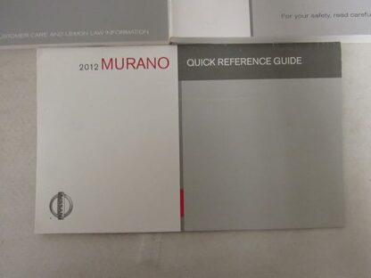 2012 Nissan Murano Owners Manual [Paperback] Nissan - Image 9