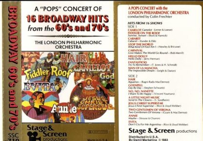 A "Pops' Concert of 16 Broadway Hits From the 60's and 70's - Image 3