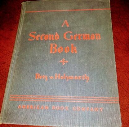 A Second German Book [Hardcover] F. and C. Holzwarth Betz