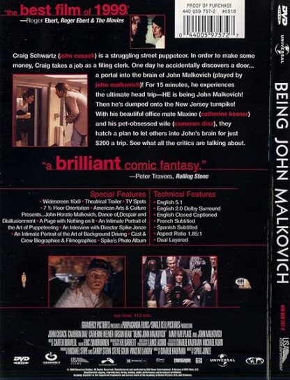 Being John Malkovich [DVD] - Image 3