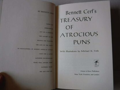 Bennett Cerf's Treasury of Atrocious Puns - Image 4