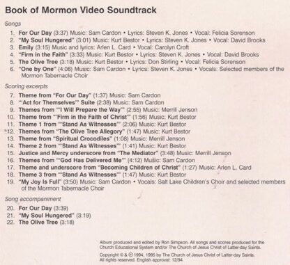 Book of Mormon Video Soundtrack - Image 3