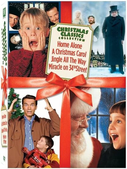 Christmas Classics Box Set (Miracle on 34th Street / Jingle All the Way / Home Alone / A Christmas Carol) [DVD] Arnold Schwarzenegger; Sinbad; Richard Attenborough; Elizabeth Perkins; George C. Scott; Macaulay Culkin; Joe Pesci; Daniel Stern; Phil Hartman; Rita Wilson; Robert Conrad; Martin Mull; Brian Levant; Chris Columbus; Clive Donner; Les Mayfield; Charles Dickens; George Seaton; John Hughes and Randy Kornfield