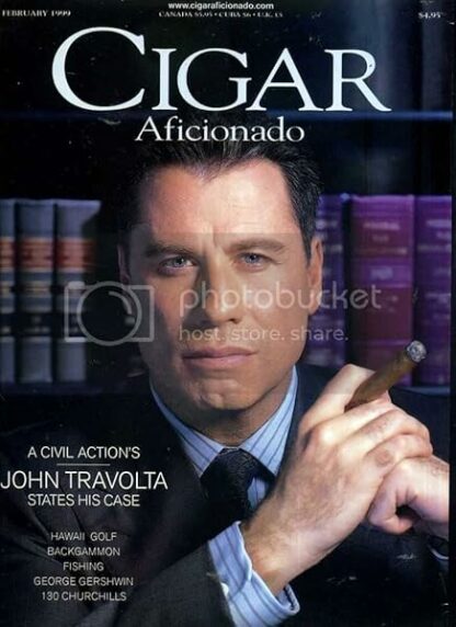 Cigar Aficionado: February 1999 John Travolta on Cover