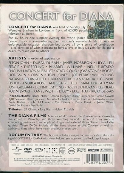 Concert for Diana [DVD] [DVD] - Image 3