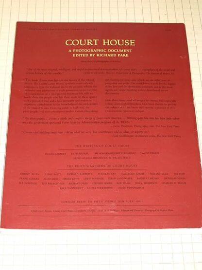 Court House: A Photographic Document Richard Pare - Image 3