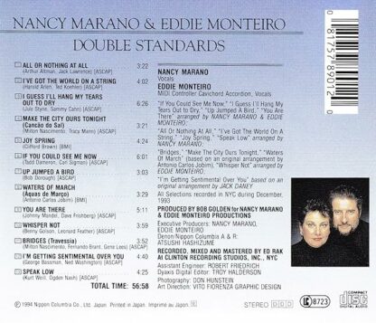 Double Standards [Audio CD] Marano, Nancy and Monteiro, Eddie - Image 3