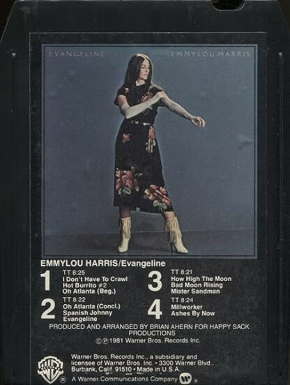 Emmylou Harris: Evangeline - Vintage 8 Track Tape