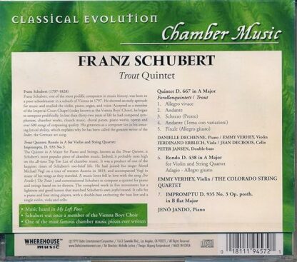 Franz Schubert: Trout Quintet; Rondo, D. 438 in A - Image 3