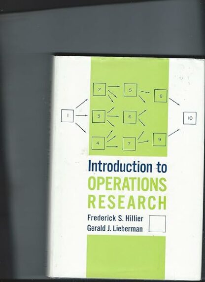 Introduction to Operations Research 1967 [Hardcover] Frederick S. Hillier