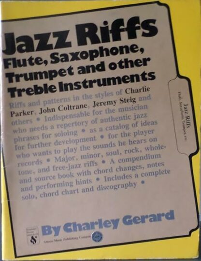 Jazz Riffs for Treble Instruments Gerard, Charlie