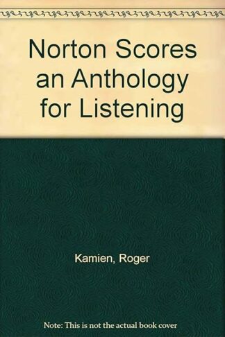 Norton Scores an Anthology for Listening [Paperback] Roger Kamien