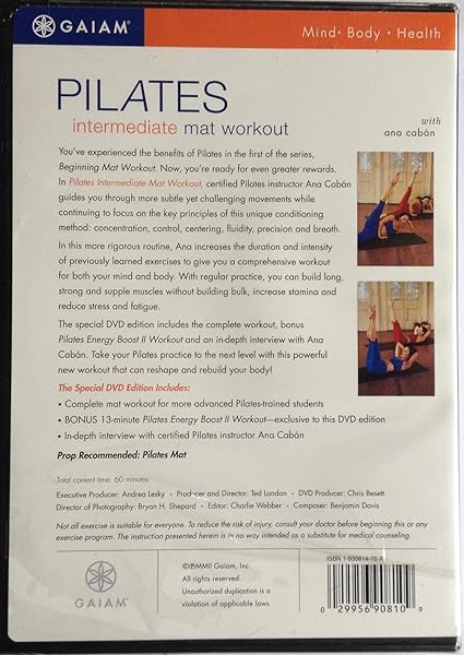 PILATES INTERMEDIATE:MAT WORKOUT - Image 3