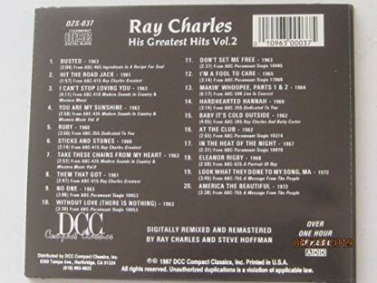 Ray Charles: His Greatest Hits, Vol. 2 - Image 3