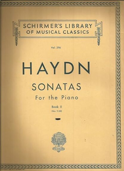 Sonatas for the Piano. Book II, Nos. 11-20 (Schirmer's Library of Musical Classics, Vol. 296) [Paperback] Franz Joseph Haydn and Ludwig Klee & Dr. Sigmund Lebert - Image 3