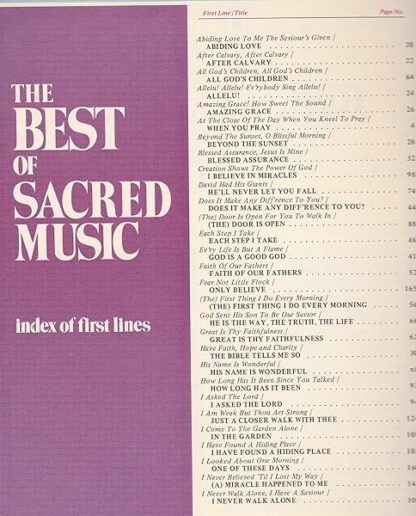 The Best of Sacred Music (Piano/Vocal Edition) - Image 3