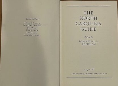 The North Carolina Guide [Hardcover] Robinson, Blackwell P., ed - Image 3