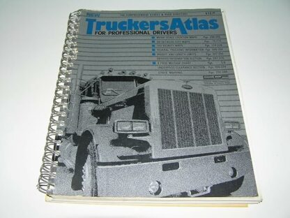 Truckers Atlas for Professional Drivers (Spiral) [Paperback] J.J. Keller