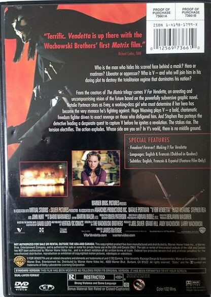 V for Vendetta (Full Screen Edition) [DVD] - Image 3